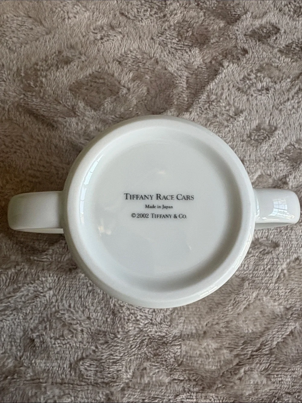 Vintage Tiffany & Co. Race Cars 3 Pc Children's Dinner Set